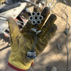 Handcrafted Welded Metal Flower