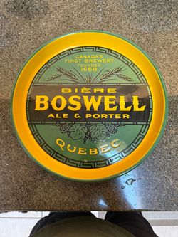 Boswell Biere porcelain beer tray
