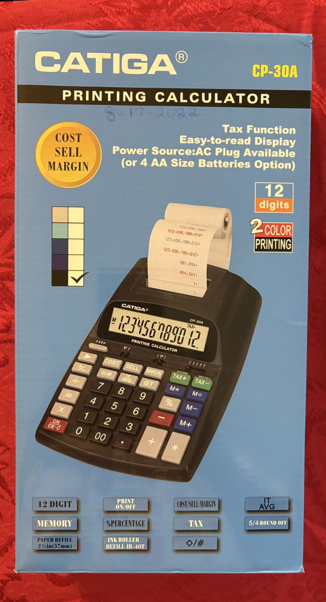 Castile Portable Printing Calculator