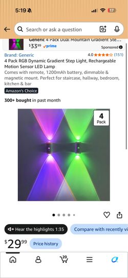 Sensor LED lights