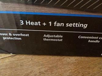 Electric Space Heater with Fan Setting
