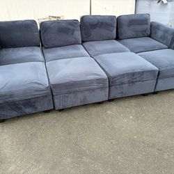 8 Piece Modular Sectional Couch With Storage 