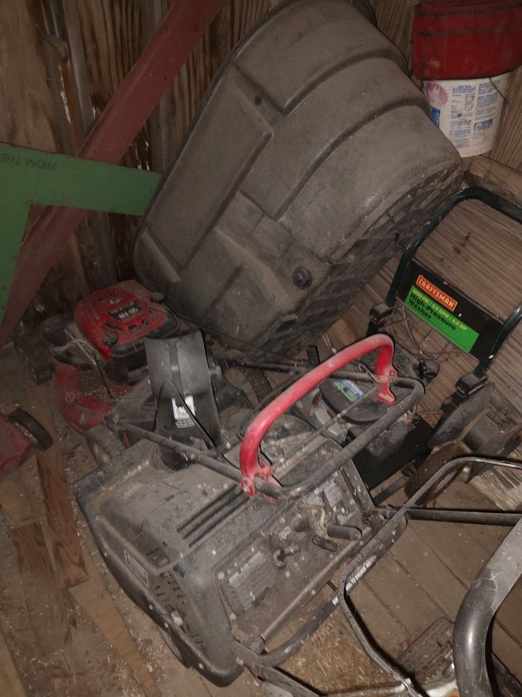 Craftsman Snowblower, Lawnmower, Pressure Washer