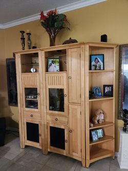 Wall Unit With Shelves