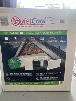 QuietCool QC ES-4700 RF Energy Saver Whole House Fan with wireless control