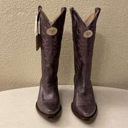 NWT Idyllwind Metallic purple boots ladies size 7