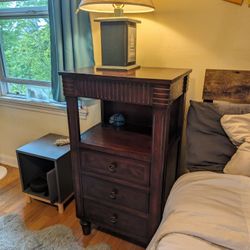 Solid Wood Bedside Table 