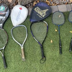 Tennis, Racketball, & Badminton Rackets  