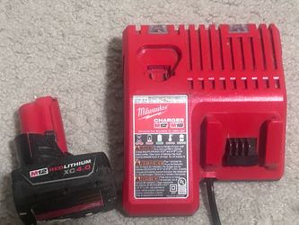 Milwaukee battery and charger