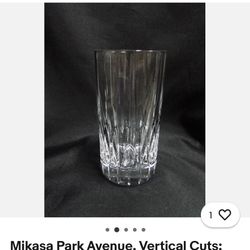 6 Mikasa Park Avenue highball glasses crystal