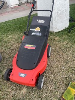 Black Decker cordless lawnmower