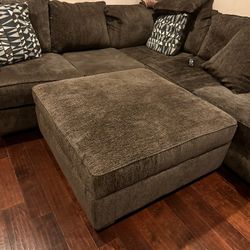Large Brown Ottoman