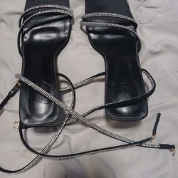 Medium  length  high heels