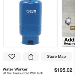 Water Worker 20 Gal. Pressurized Well Tank