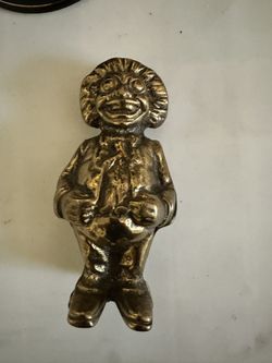 1900’s Golliwog Brass Bank