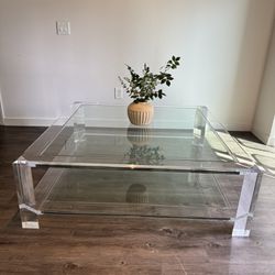 Glass & Acrylic Coffee table  