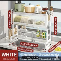 Over The Sink Dish Rack / Storage Rack Organizer 
