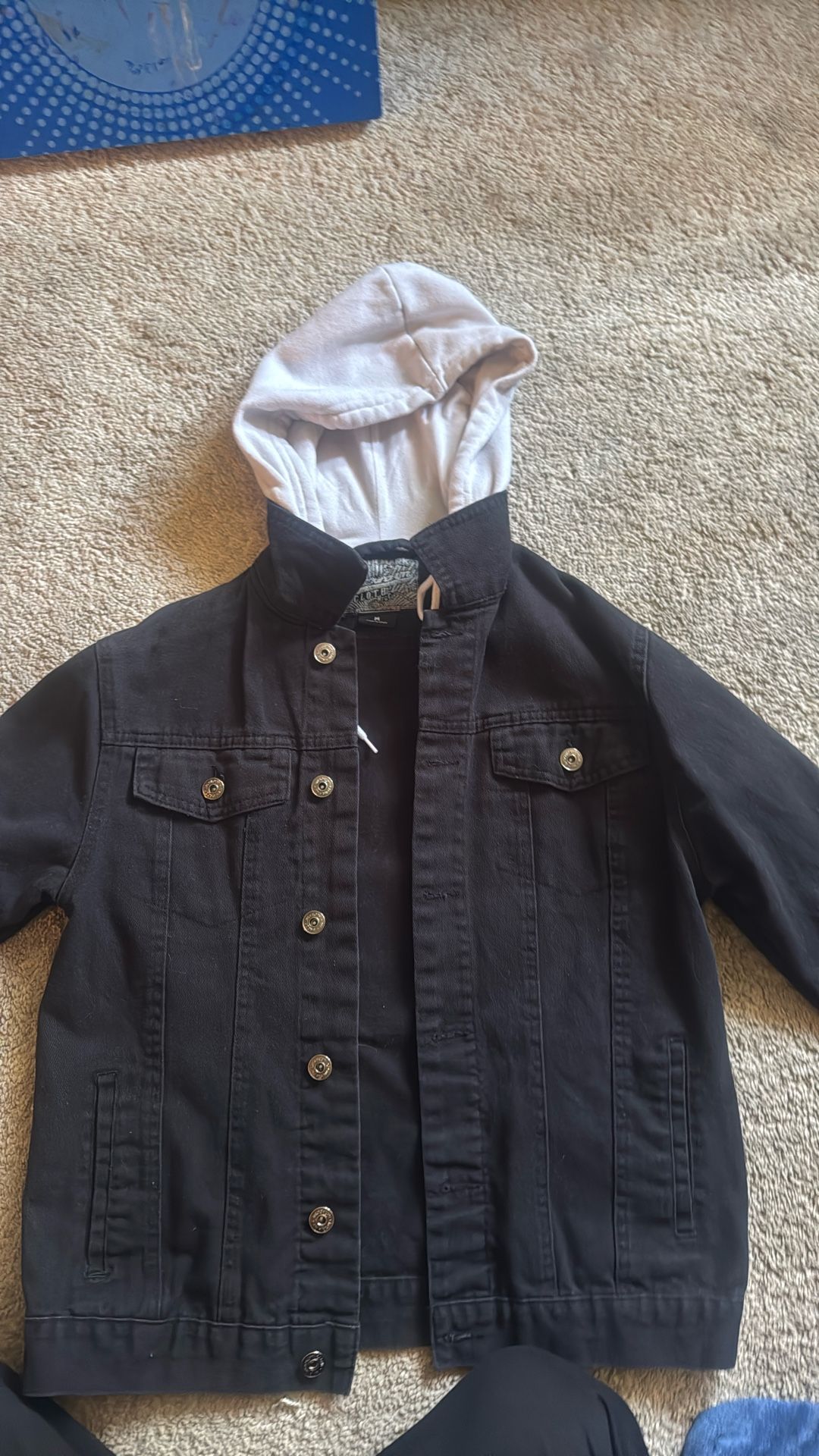 Means Hooded Jean Jacket