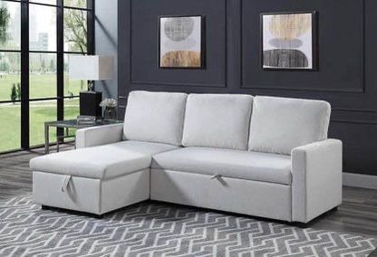 Brand New White Fabric Sectional Sofa