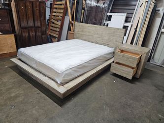 Queen Bed And night stand