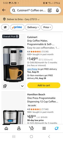 Cuisinart® Coffee on Demand™ 12-Cup Programmable Coffeemaker