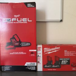 💎 NEW 💎Milwaukee M12FUEL 6 in. 12V Lithium-Ion Brushless Electric Cordless Battery Pruning Saw kit
