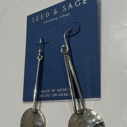 Made in Mexico silver drop earrings 