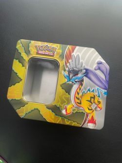 empty Pokémon TCG Paradox Destinies: Raging Bolt ex Tin