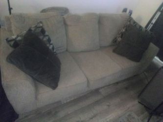 Beige Living Room Couch Great Condition