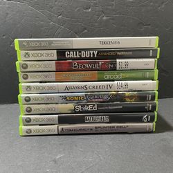 Xbox 360 Games Lot Of 9 