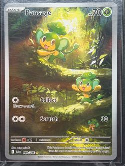 Pansage illustration rare Pokemon card