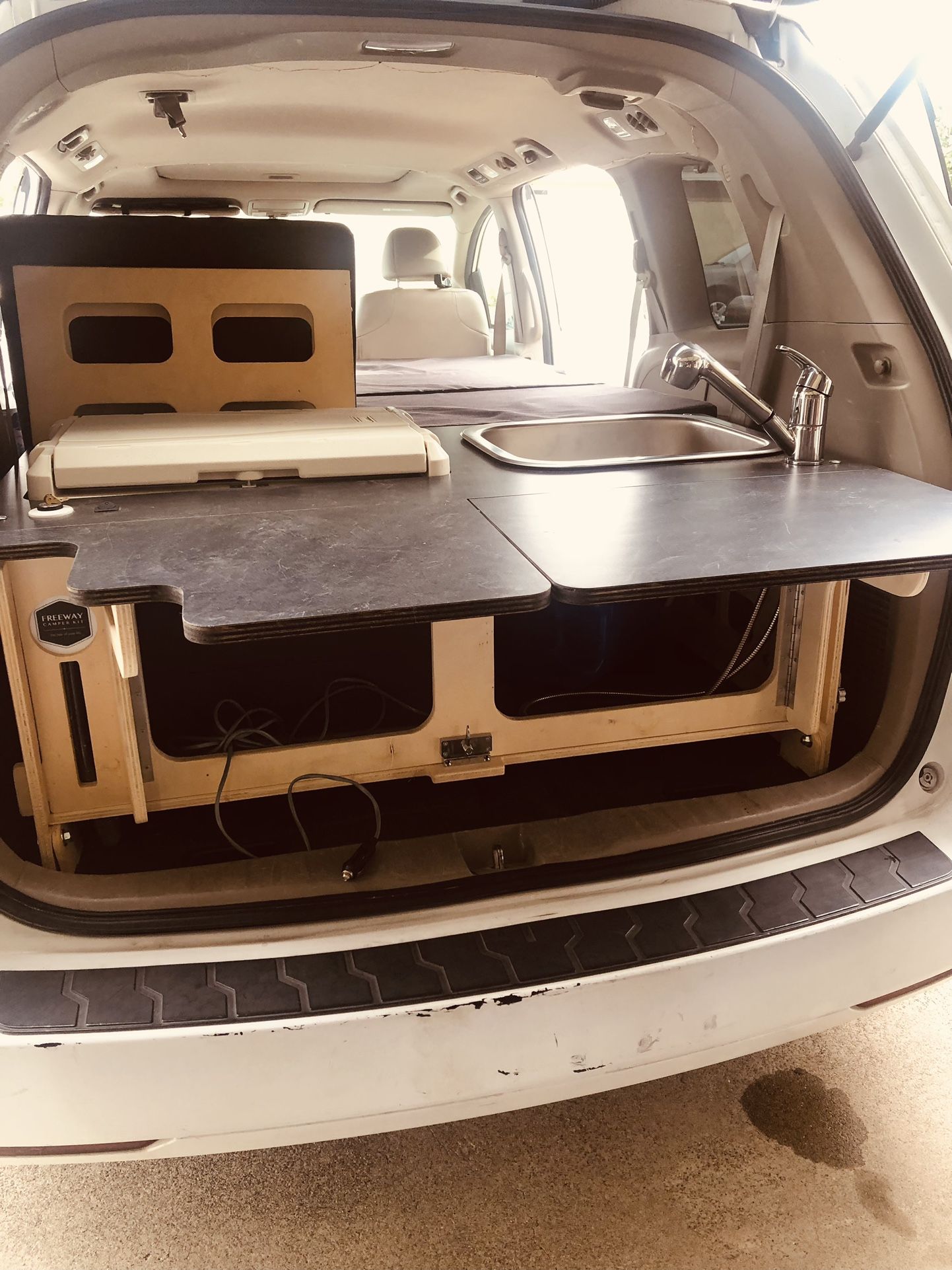 Camping Kit For A Honda Odyssey