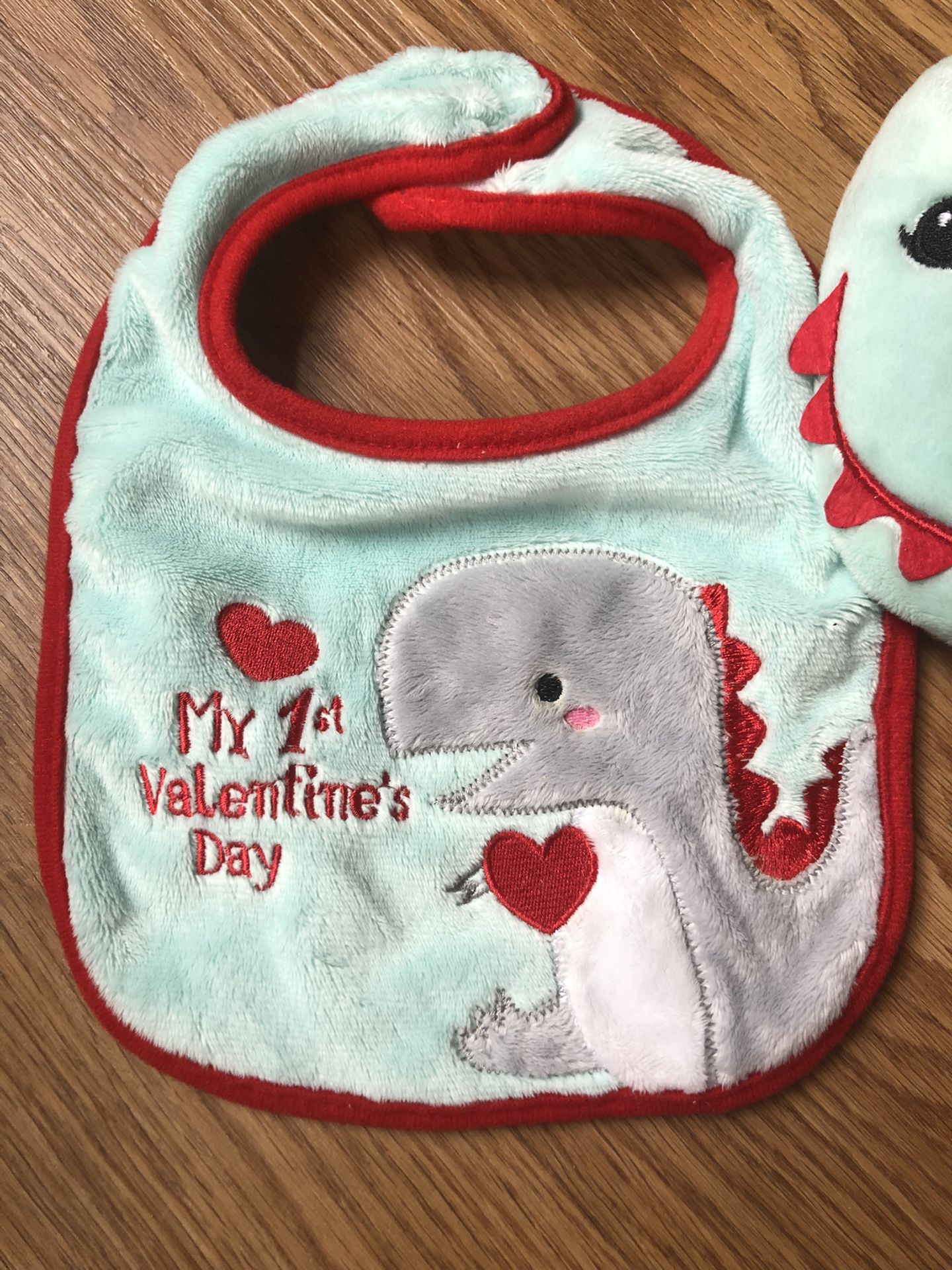 Baby Valentine’s Day Bib and Slippers Size 1-2