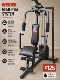 Weider complete home gym