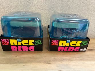 NeeDoh Nice Berg Super Solid Squish Toy Blue