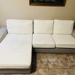 Fabric Chaise Sectional 