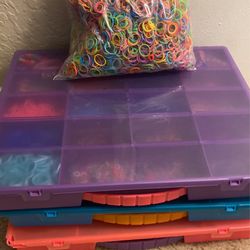 3 Kits Of Rain Bow loom Bracelet