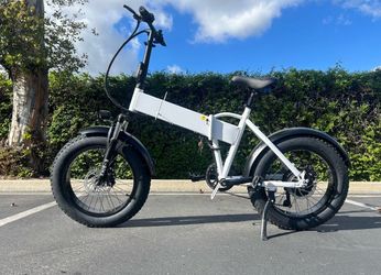 20 inch fat tire foldable electric bicycle 500w motor 28MPH max speed e-bike