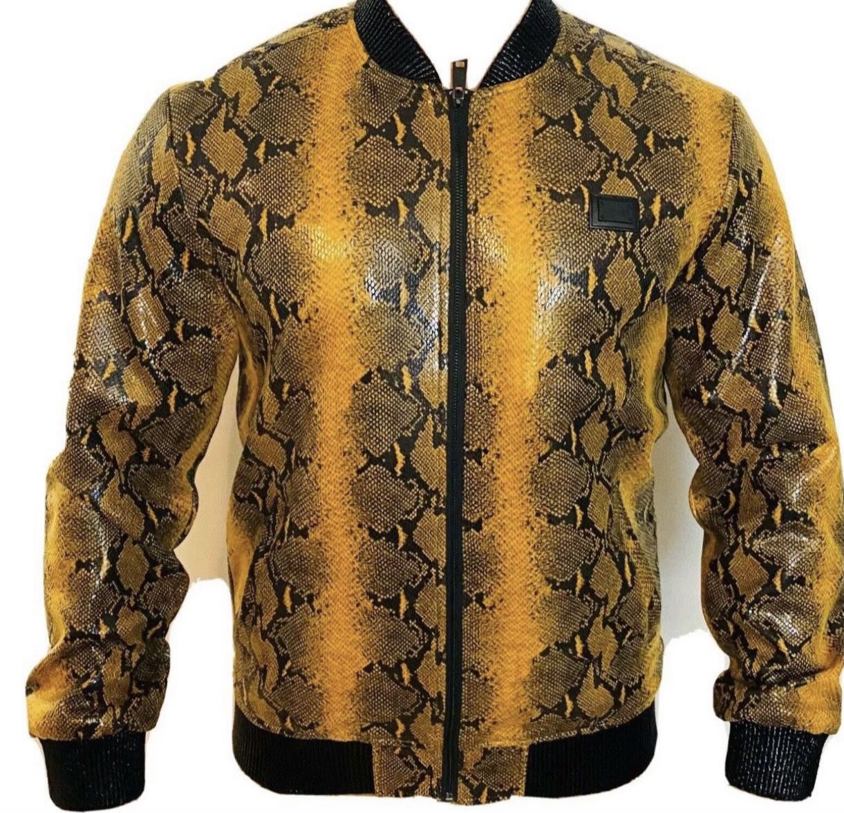 Brand new snake skin Style Unisex bomber jacket for sell
