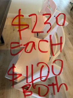 Stokke Chair Pink X2 $230 Eqch $400 Both