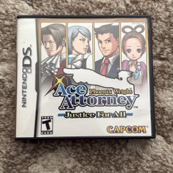 Ace Attorney Justice For All For Nintendo Ds