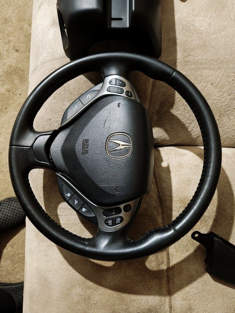 04-08 Acura TL Complete Steering Wheel With Plastics 