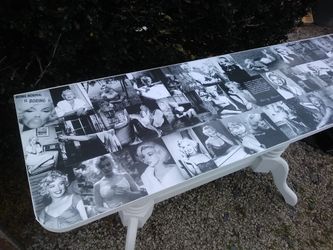 Marilyn Monroe entryway sofa table
