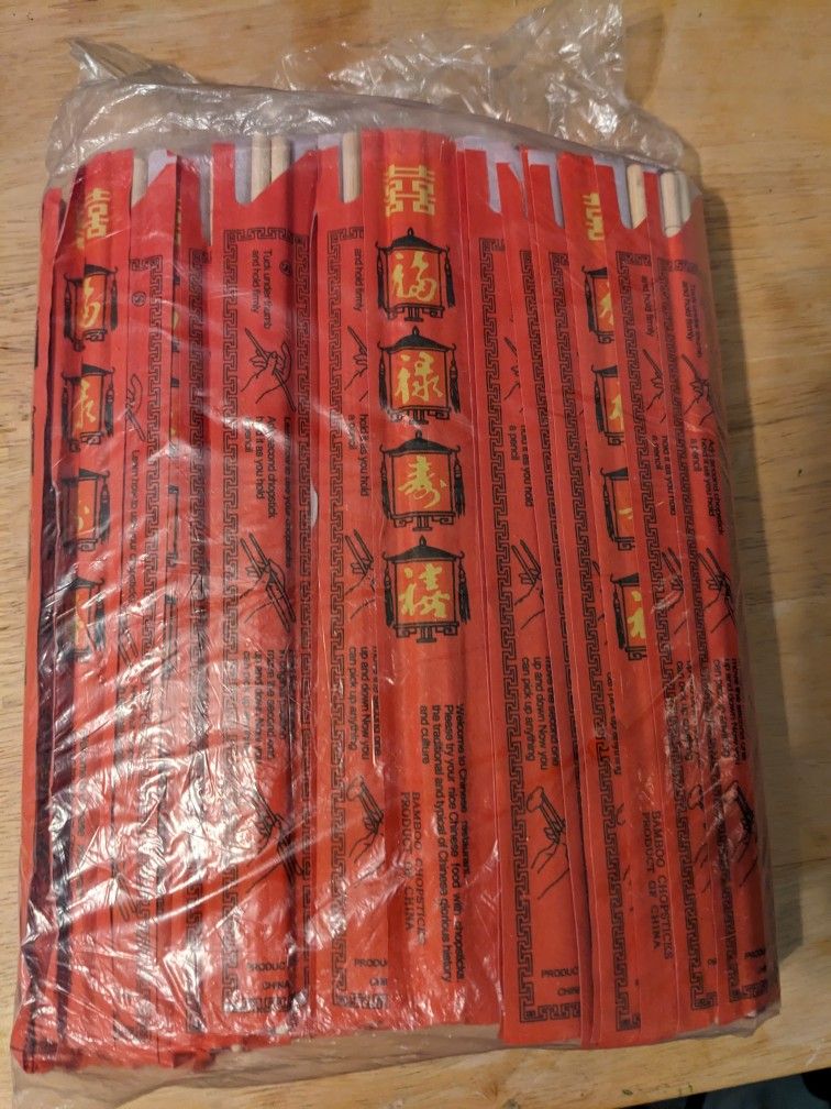 Wood Chopsticks New (100 Pairs)
