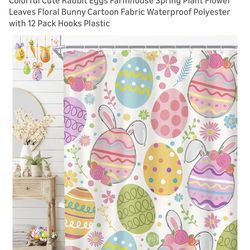 Easter shower curtain / cortina de pascua