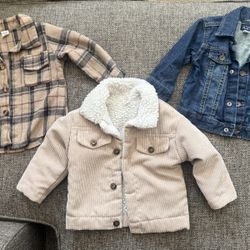 Toddler Boys size 12-18 months jackets 
