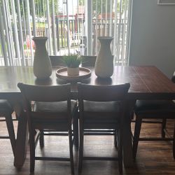 wooden dining table 