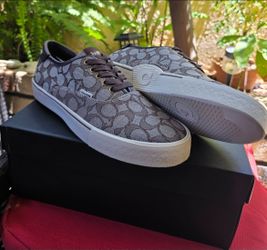 Coach SIG Leather Skate Sneaker mens shoes 9.5