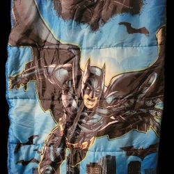 Kids Batman Sleeping Bag With Backpack Sack