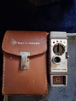 Bell & Howell 323 Film Camera with Leather Case